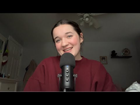 asmr whisper ramble & book reviews (close whisper rambling, close triggers, reading you book blurbs)