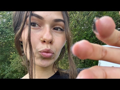 ASMR Rambling💚 (hand movements & camera tapping)