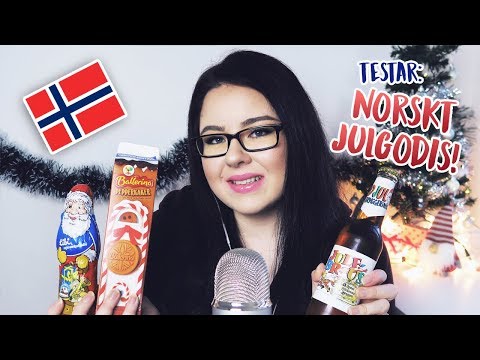 ASMR Norskt Julgodis | Eating Sounds / Crinkle / Tapping (Swedish Whisper)