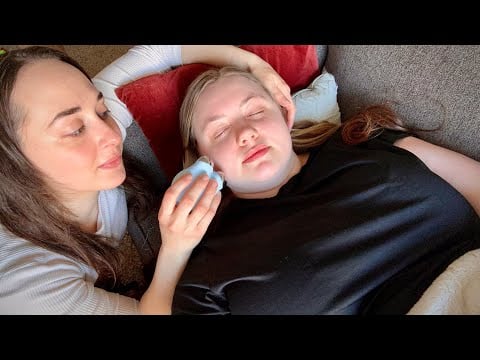 ASMR Facial for Relaxation & Glow ✨Gua Sha, Red Light Therapy, Microcurrent Tool, Skin Care