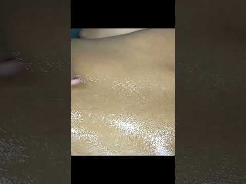 Lady Doing ASMR Back Body Massage #shorts