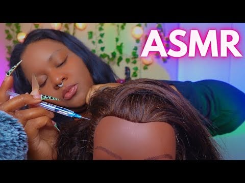 ASMR Lice Check 🔎💆🏽‍♀️Scalp Oiling,Scratching, Massaging, Plucking. Detangling | ASMR Cakex