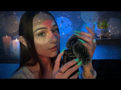 ASMR Rainscape for Sleep ☔️☆ progressive delay, binaural rain sounds, tascam triggers ☆☔️ (1 hour)