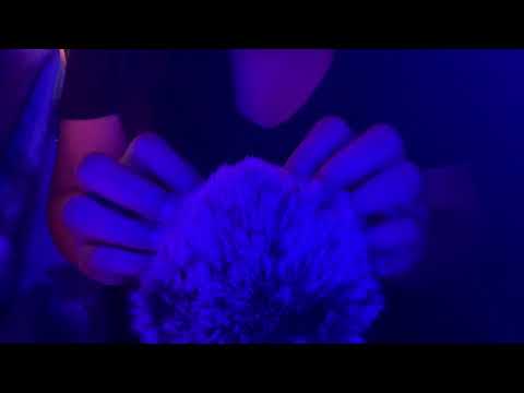 ASMR Fluffy Mic Scratching and Brushing (No Talking)