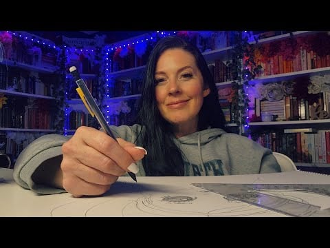 ASMR- (LoFi) Sketching You As A Cartoon ✏️📜