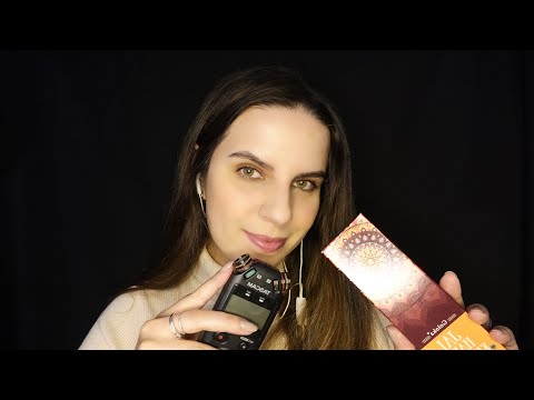 ASMR TE FAZENDO DORMIR COM OS PRODUTOS DA MINHA LOJA (sons em camadas)