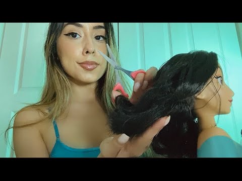 ASMR Hair Play (Brushing, Cutting, Style) 🎀