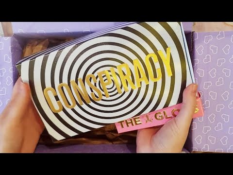 ASMR Conspiracy Palette unboxing + The gloss ( Jeffree Star + Shane Dawson)