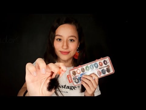 PINTANDO TU CARA CON MOUTH SOUNDS (RESUBIDO) | NO TALKING | ASMR Español