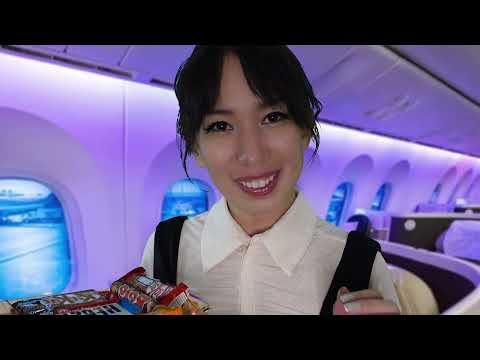 ASMR first class trip to sleep