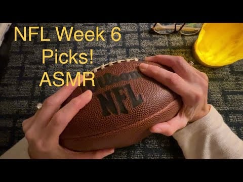 NFL Week 6 Picks ☆ Sharpie on Paper ☆ Soft Spoken ASMR