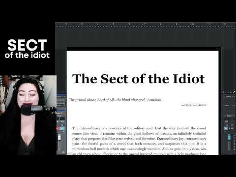 Thomas Ligotti's Sect of the Idiot - Live, Cozy Reading + Campfire Ambiance