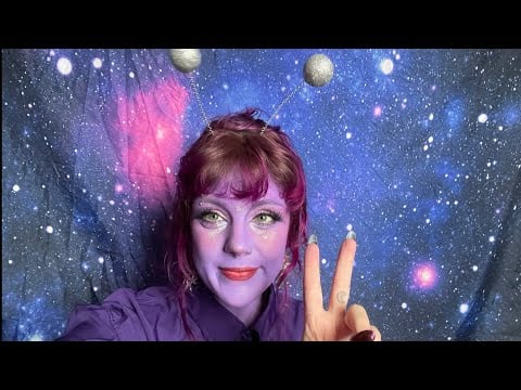 💤Chaotic ASMR Alien Makeup Tutorial 🛸💤