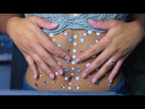 ASMR Gems on Body, Fast tapping random items