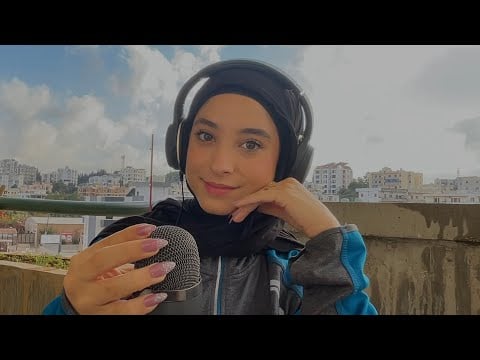ASMR Mic Scratching & Mouth Sounds| ASMR Outdoor