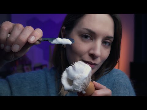 ASMR Cozy French Barber: Gentle Beard Brunshing, Triming & Shaving