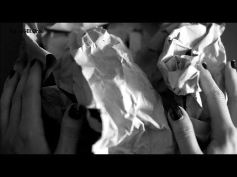 ASMR Thick Paper Crinkles . Slow Hand Movements