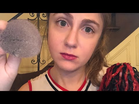 [ASMR] B*tchy Gum Chewing Cheerleader Does Your Make Up