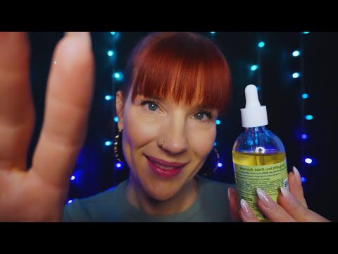 ASMR Personal Attention bei Schlaflosigkeit (Mouth Sounds, Oil Massage, Hair Brushing)