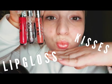 LIP GLOSS DENİYORUM 👁👄👁 | ASMR Türkçe | Öpücük & Hafif Ağız Sesleri