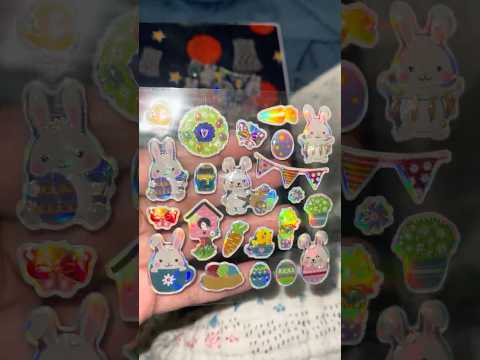 ASMR Easter Sticker’s Crinkle Sounds Shorts