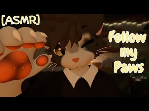 [Furry ASMR] Following my paws to sleep :3 [Sleep-aid] [Soft-spoken] [Visual triggers]