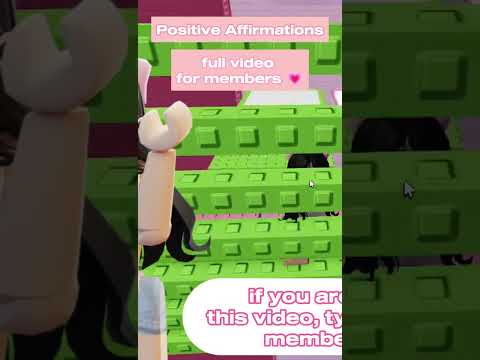 Asmr positive affirmations 💗 #asmr #roblox #triggersforsleep