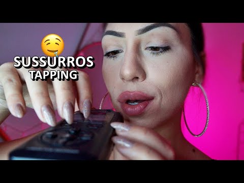 ASMR: SUSSURROS, SONS DE BOCA E TAPPING no Tascam PARA DORMIR