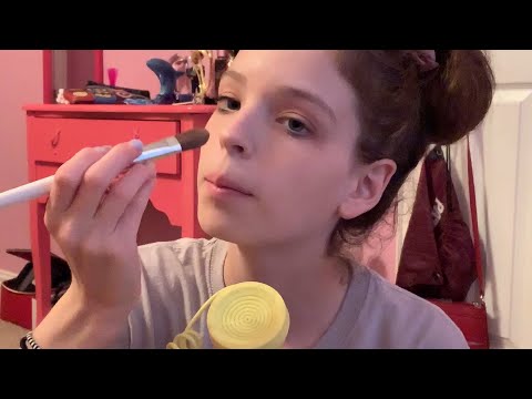 ASMR doing my make up  (I am not good at make up) : )