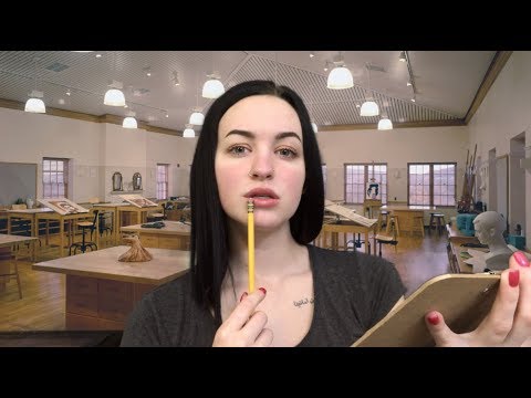 [ASMR] Artist Sketches You