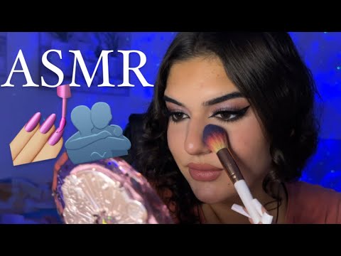 ASMR MAQUILLATE CONMIGO MIENTRAS HABLAMOS💖💅🏼