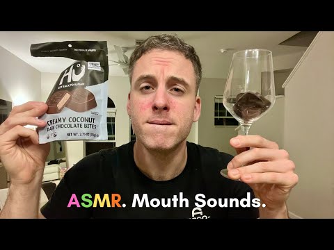 ASMR Chocolate Coconut Cream Eating Sounds 🍫 Whispers, Mouth Sounds & Chit Chat | Whole Foods Haul