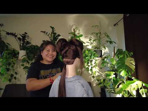 ASMR Perfectionists Hairstyling | 3D Braid Hairstyle | Hair Play ~ Hair Brushing ~  No Talking