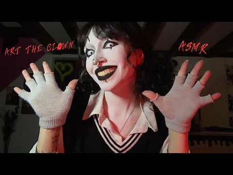 Art the Clown Gives You Tingles ASMR | Tapping, Scratching, Liquid Sounds, No Talking