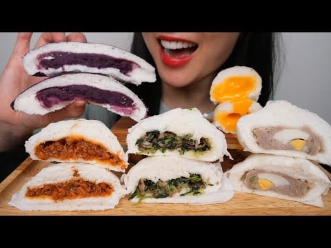 BAO BUN (ASMR EATING SOUND) LIGHT WHISPERS | SAS-ASMR