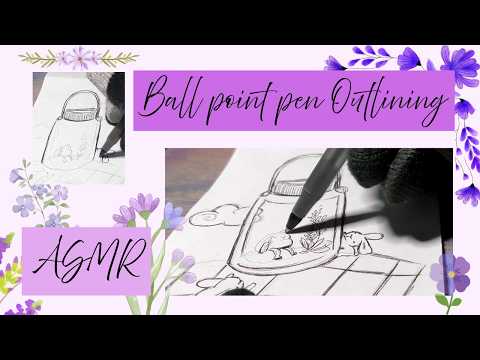 ASMR Outline Drawing Bunnies No Talking ˚.🎀༘⋆