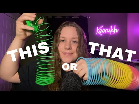 ASMR This or That (Fast Decision Making Game)