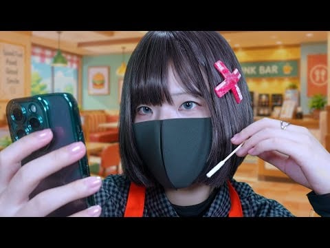 【ASMR】態度が悪い店員のオノマトペ耳かき【Ear cleaning / Roleplay】【日本語字幕】