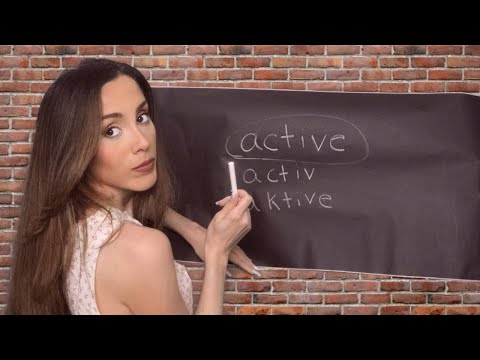 ASMR ENGLISH TEACHER ROLEPLAY | Chalk Writing, Chalkboard Erasing, Soft Spoken...