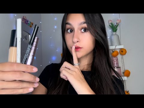 ASMR| Girl in class secretly does your makeup in class 💄