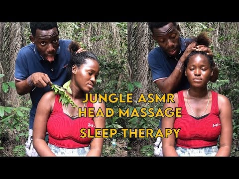 ASMR💫 FAST & AGGRESSIVE HEAD SCALP SCRATCH MASSAGE WITH DIFFERENT TOOLS INSIDE THE JUNGLE / BUSH