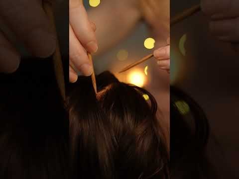 Delicate scalp check, then bedtime 😴 #asmr #shorts #asmrwithmusic