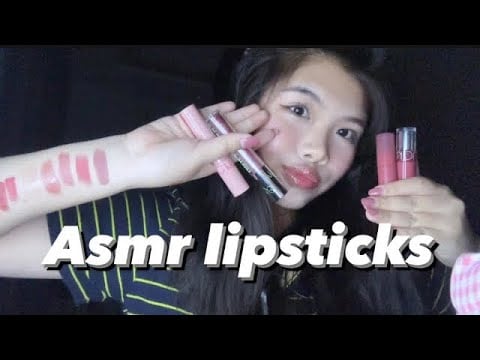 ASMR Việt Nam Lipsticks review 💄✨💞 (whispering + mouth sounds)