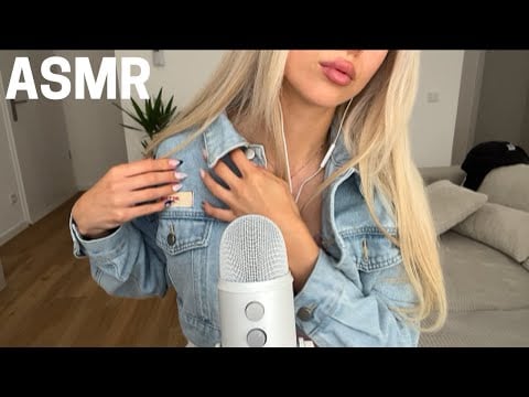 ASMR - outfit tapping & scratching *fabric sounds*