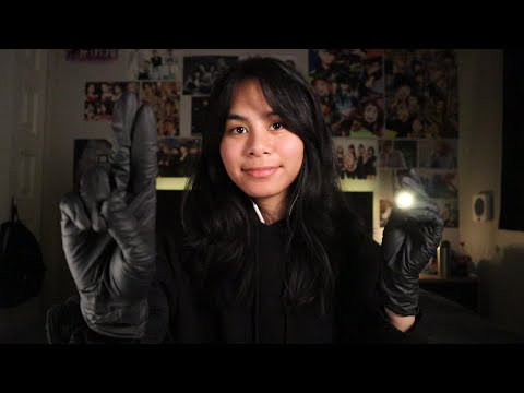 ASMR chill eye exam 👁👄👁 | light triggers, personal attention, latex gloves, and measuring!