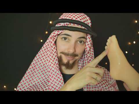 ASMR Sheik Apaixonado • Massagem nos pés + atenção intensa