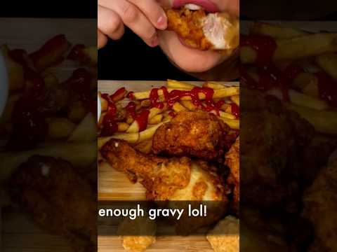 KFC fried chicken #shorts #asmr #food #kfc