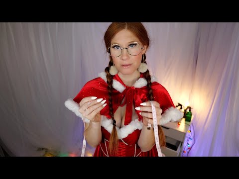 ASMR Mrs. Claus Tailors Your Coat🎄4K