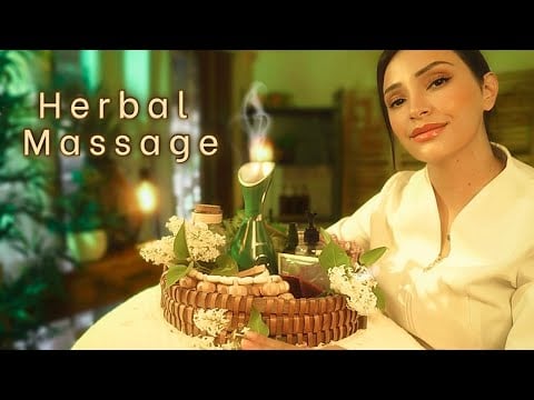 🌿 ASMR Herbal Massage for Deep Sleep | Body Scan + Relaxing Sleep Roleplay