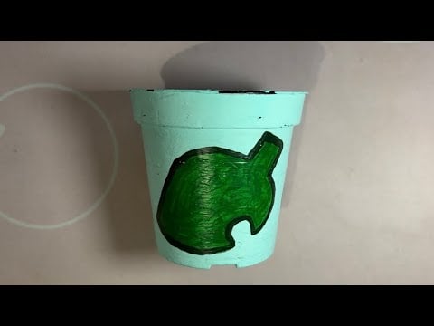 ASMR Tapping On An Animal Crossing Plant Pot